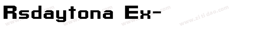 Rsdaytona Ex字体转换
